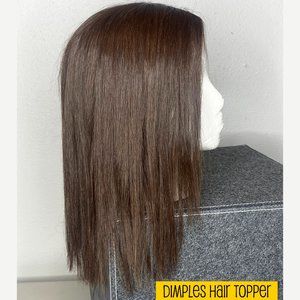 DIMPLES Hair Topper Synthetic Hair Clio 14 - Dark Chocolate
